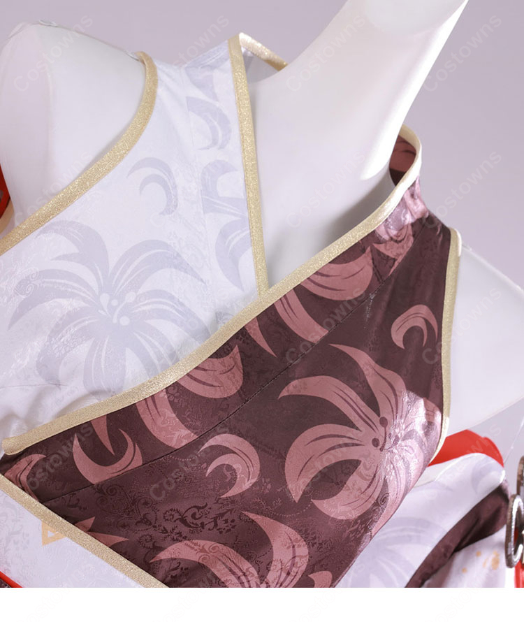 hololive ホロライブ 百鬼あやめ 7周年記念 天女繚華 花吹雪 コスプレ衣装-6