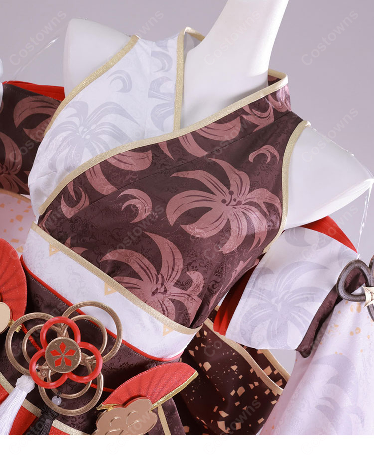 hololive ホロライブ 百鬼あやめ 7周年記念 天女繚華 花吹雪 コスプレ衣装-7