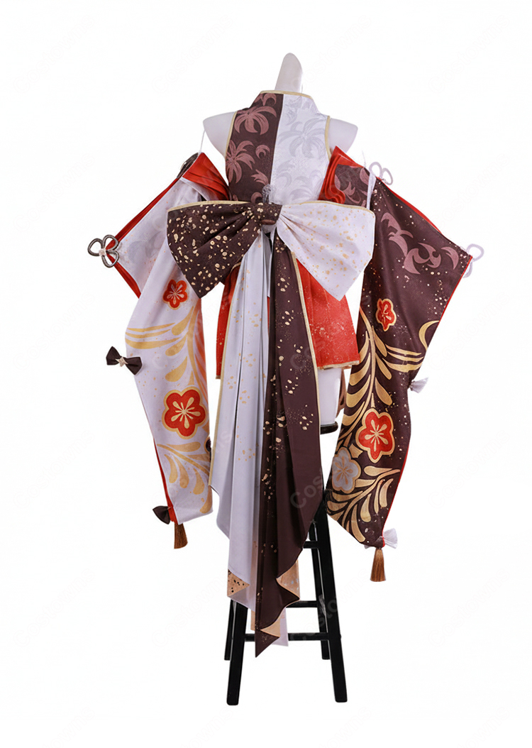 hololive ホロライブ 百鬼あやめ 7周年記念 天女繚華 花吹雪 コスプレ衣装-5