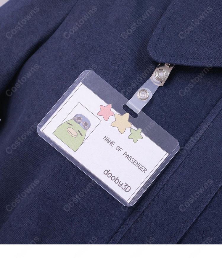 VTuber Dooby トビネズミ 鉄道制服 コスプレ衣装-13