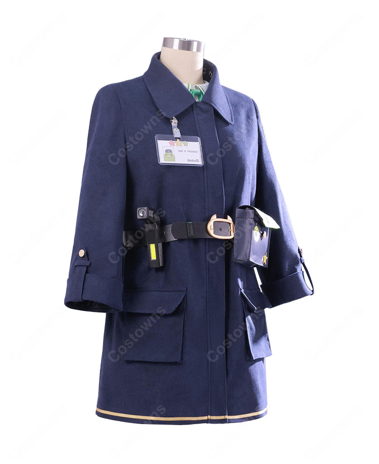 VTuber Dooby トビネズミ 鉄道制服 コスプレ衣装-3