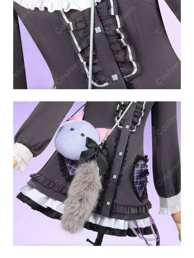 プロジェクトセカイ カラフルステージ! feat. 初音ミク 25時、ナイトコードで。 × 巡音ルカ キャットラビング 東雲絵名 コスプレ衣装-7