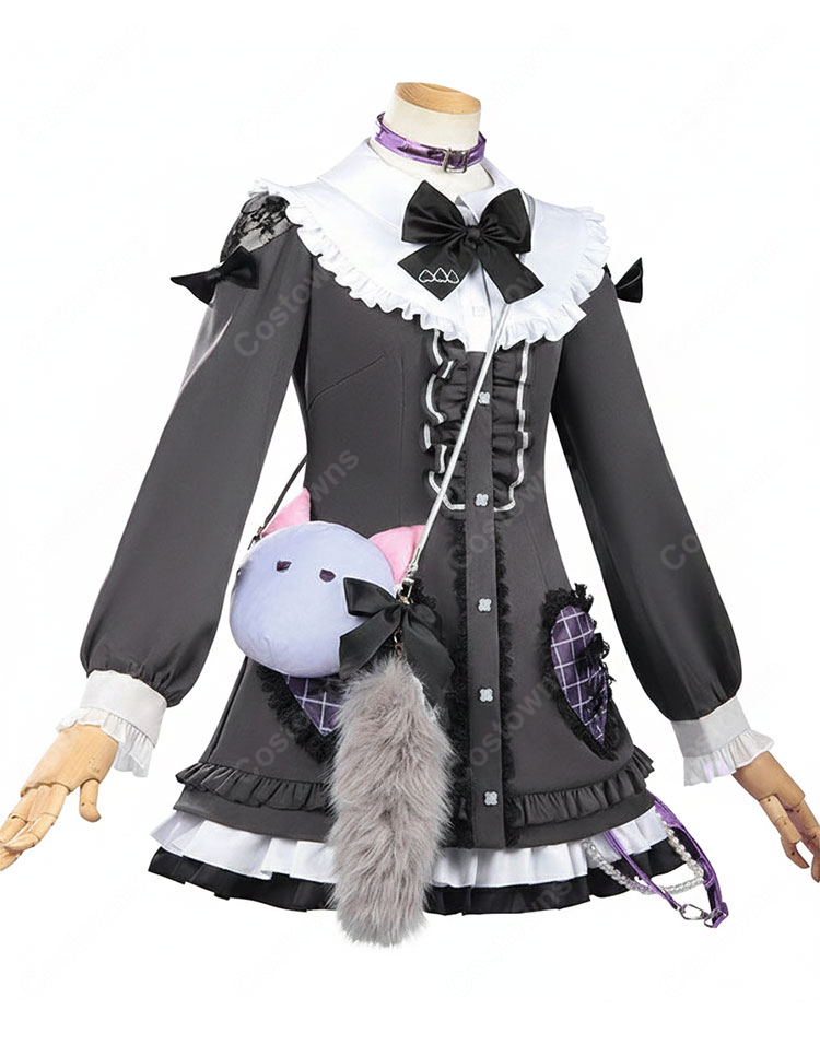 プロジェクトセカイ カラフルステージ! feat. 初音ミク 25時、ナイトコードで。 × 巡音ルカ キャットラビング 東雲絵名 コスプレ衣装-3