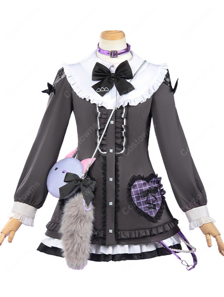 プロジェクトセカイ カラフルステージ! feat. 初音ミク 25時、ナイトコードで。 × 巡音ルカ キャットラビング 東雲絵名 コスプレ衣装-2