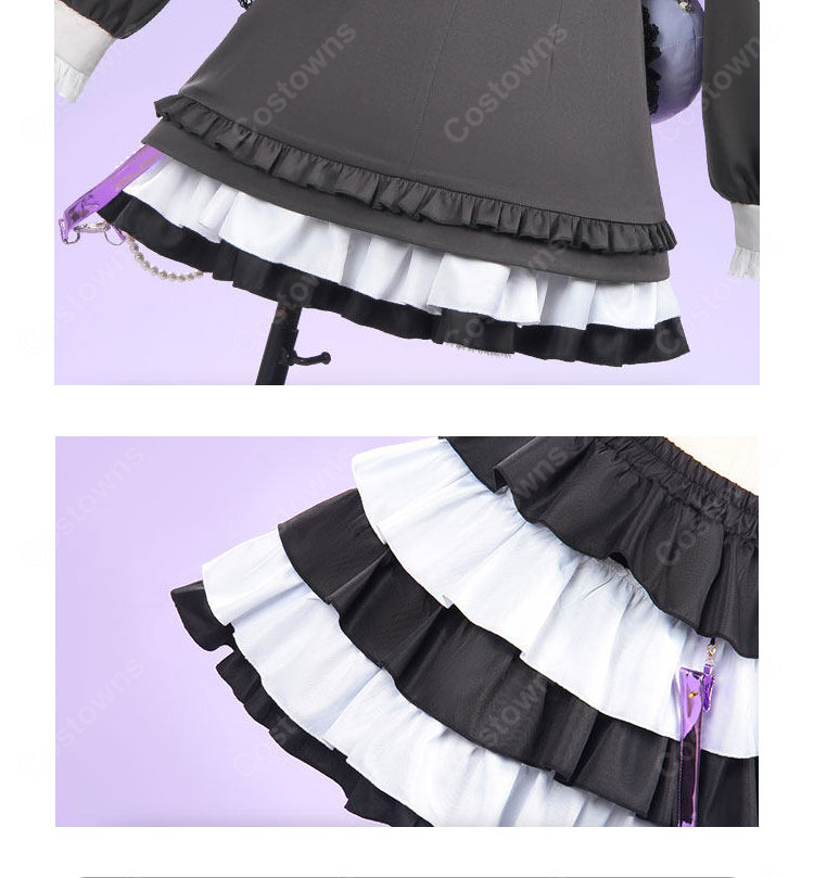 プロジェクトセカイ カラフルステージ! feat. 初音ミク 25時、ナイトコードで。 × 巡音ルカ キャットラビング 東雲絵名 コスプレ衣装-12