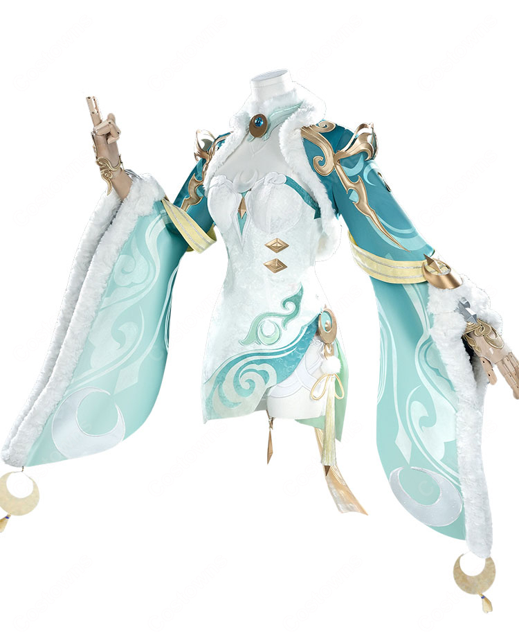 原神 しはく(茲白) 白馬 仙人 コスプレ衣装-2
