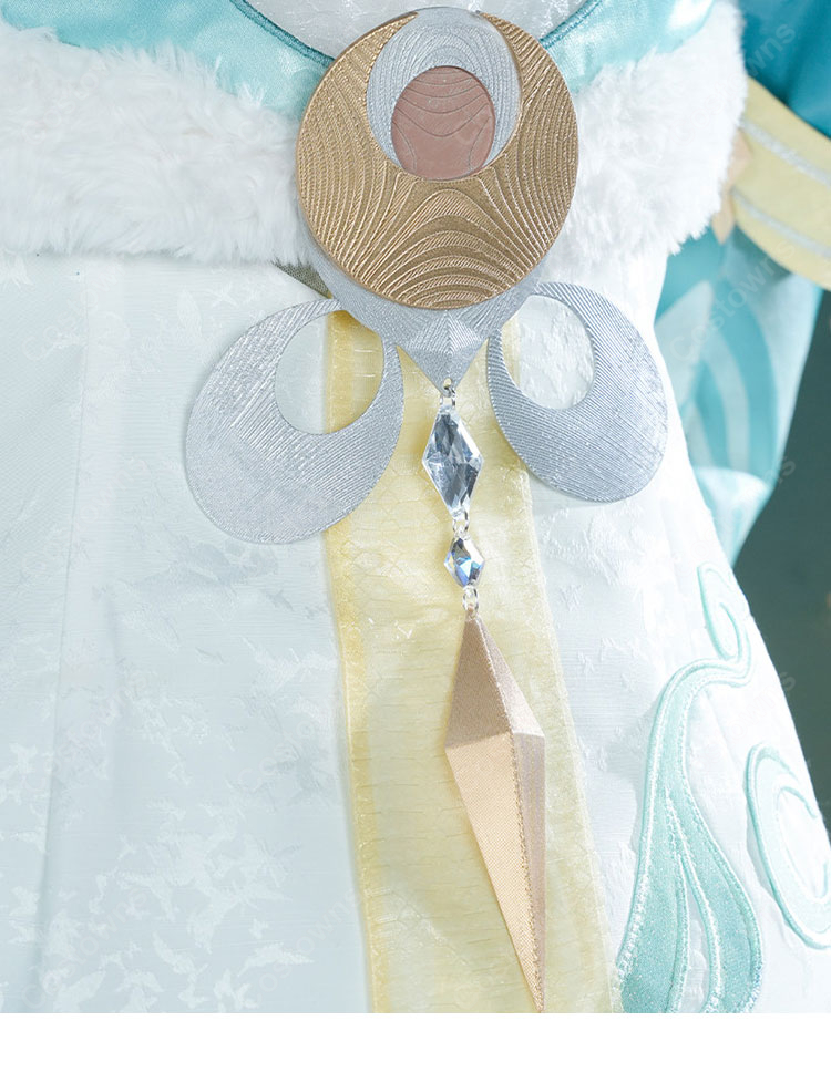 原神 しはく(茲白) 白馬 仙人 コスプレ衣装-6