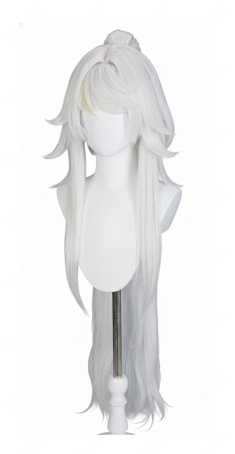 原神 しはく(茲白) 白馬 仙人 コスプレウィッグ-4
