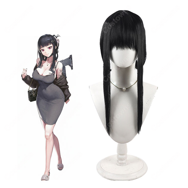 勝利の女神:NIKKE D：キラーワイフ コスプレウィッグ-1