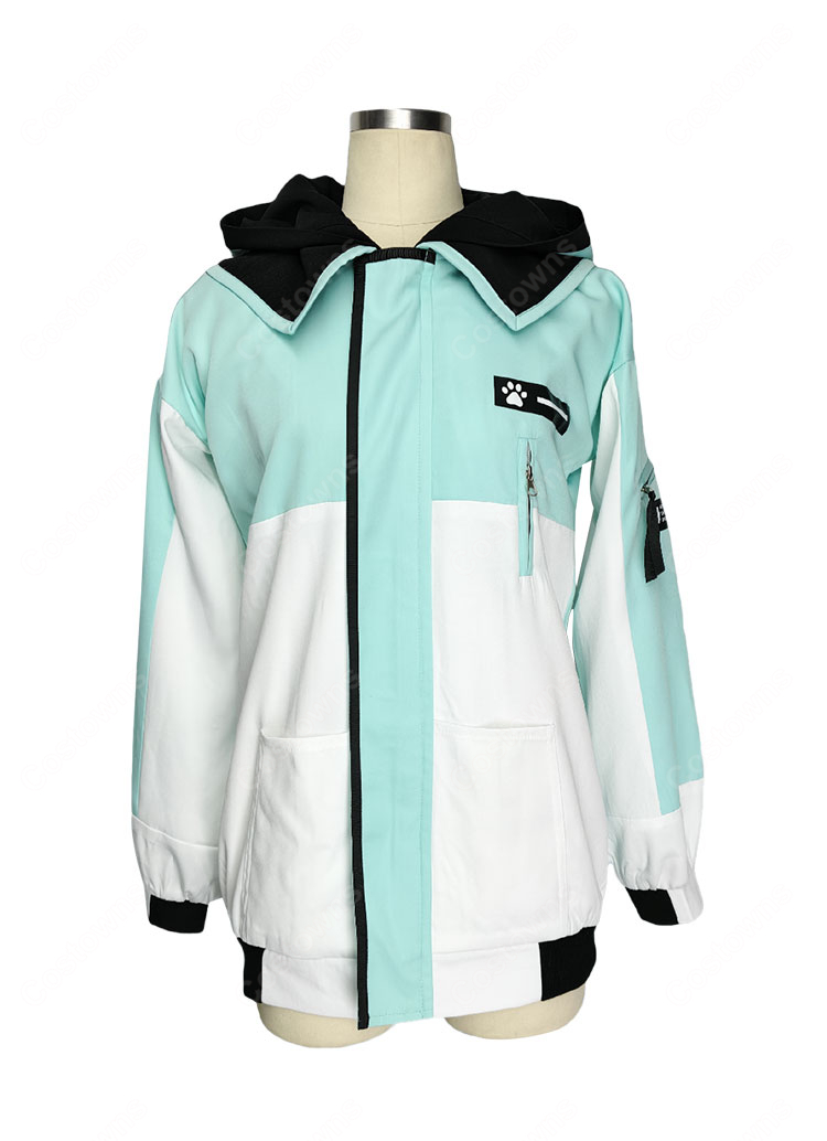 ブルーアーカイブ デカグラマトン編 才羽モモイ 才羽ミドリ コスプレ衣装 防寒着 コート-2