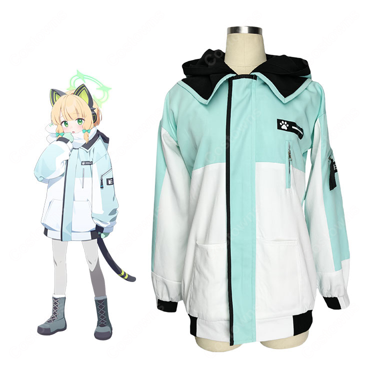 ブルーアーカイブ デカグラマトン編 才羽モモイ 才羽ミドリ コスプレ衣装 防寒着 コート-1