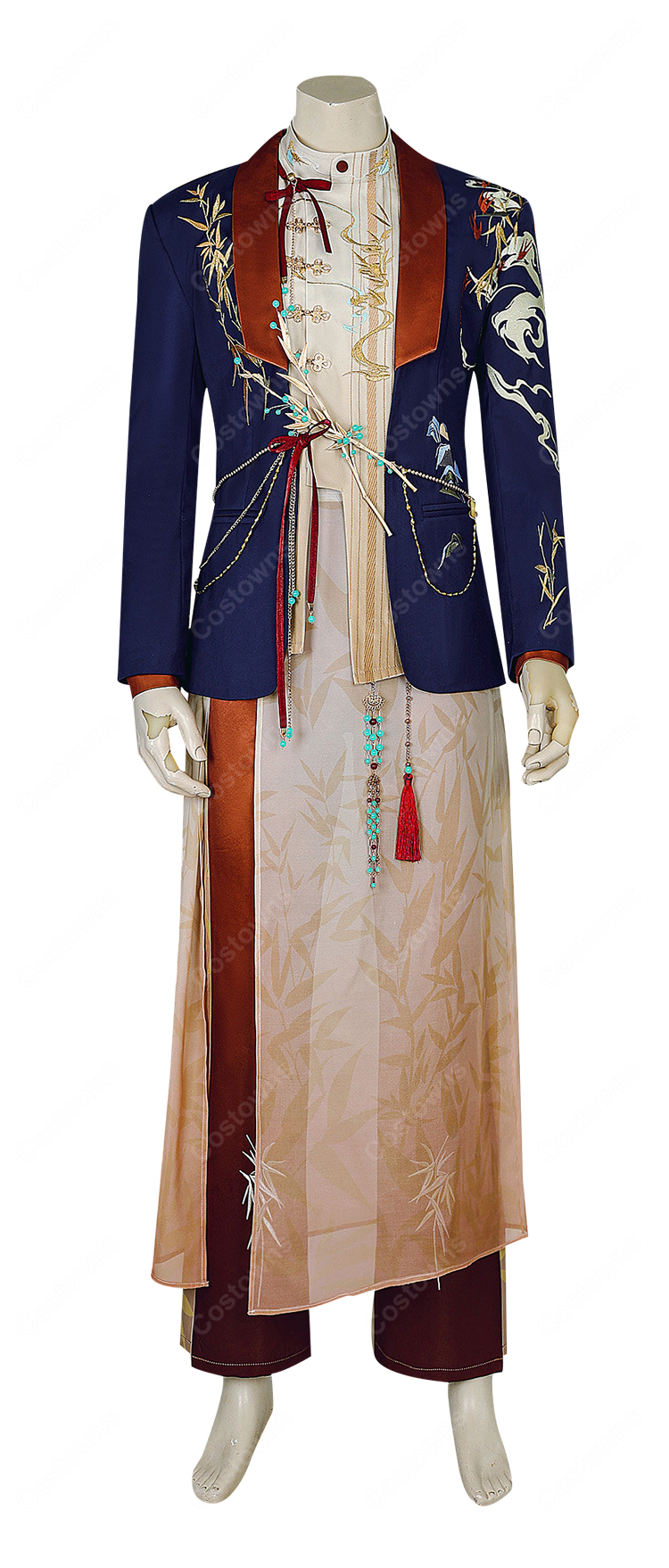 恋と深空 陽を映す霞 コスプレ衣装 レイ マヒル シン セイヤ ホムラ カレ共通衣装 豪華セット ハロウィン イベント撮影-2