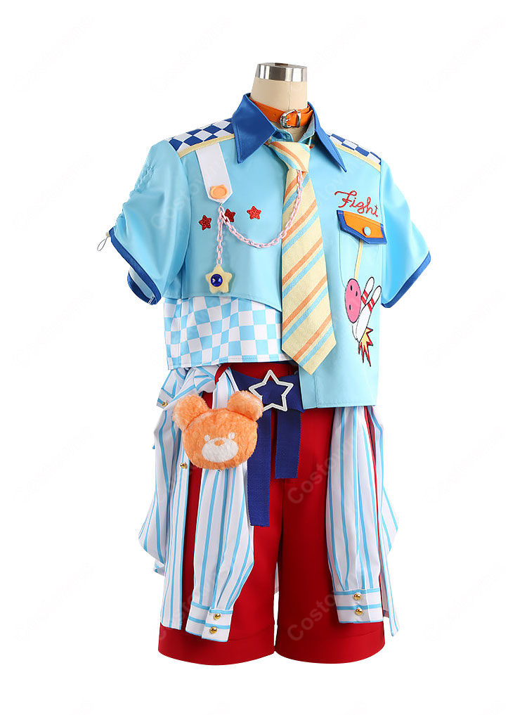 あんさんぶるスターズ！！ クマクマレスQ衣装 姫宮桃李 遊木真 仁兎なずな 月永レオ カンナ コスプレ衣装-3