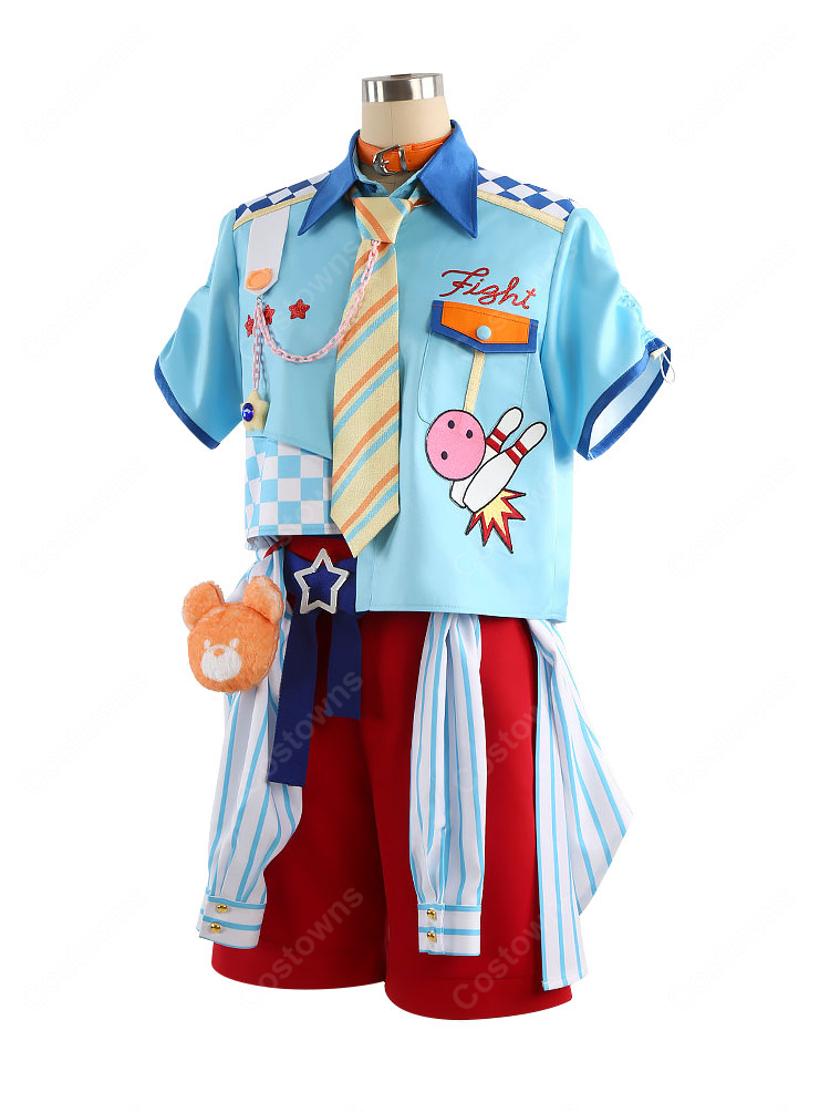 あんさんぶるスターズ！！ クマクマレスQ衣装 姫宮桃李 遊木真 仁兎なずな 月永レオ カンナ コスプレ衣装-4