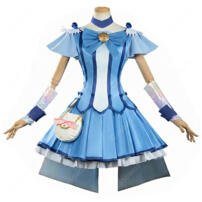 スマイルプリキュア! 青木れいか キュアビューティ コスプレ衣装 変身後 戦闘服 アニメ再現 大きいサイズ対応