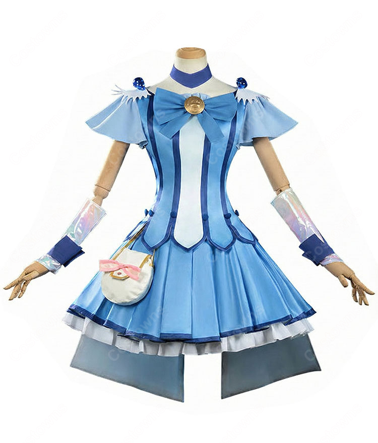 スマイルプリキュア! 青木れいか キュアビューティ コスプレ衣装 変身後 戦闘服 アニメ再現 大きいサイズ対応-2