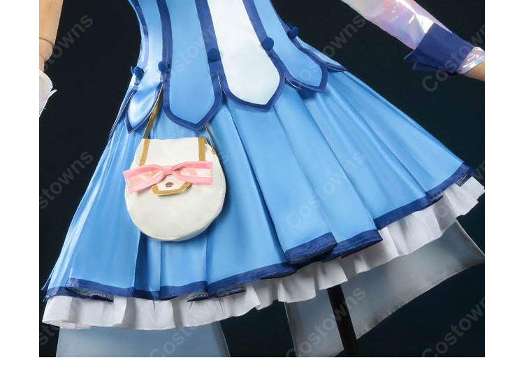 スマイルプリキュア! 青木れいか キュアビューティ コスプレ衣装 変身後 戦闘服 アニメ再現 大きいサイズ対応-8