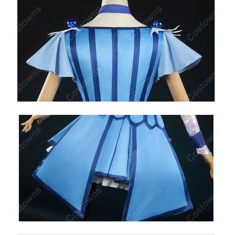 スマイルプリキュア! 青木れいか キュアビューティ コスプレ衣装 変身後 戦闘服 アニメ再現 大きいサイズ対応-11