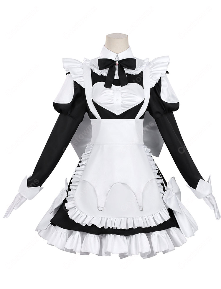 死亡遊戯で飯を食う。 桃乃（モモノ） コスプレ衣装 ゴーストハウス  メイド服-2