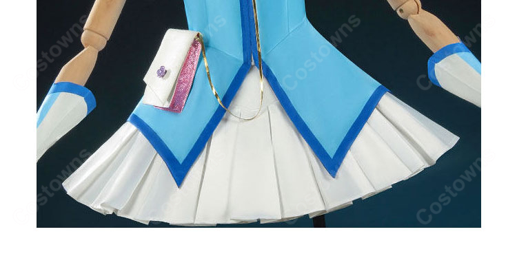 Yes!プリキュア5  水無月かれん キュアアクア コスプレ衣装-9