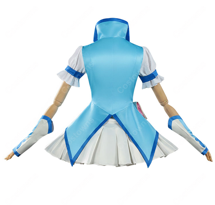 Yes!プリキュア5  水無月かれん キュアアクア コスプレ衣装-4