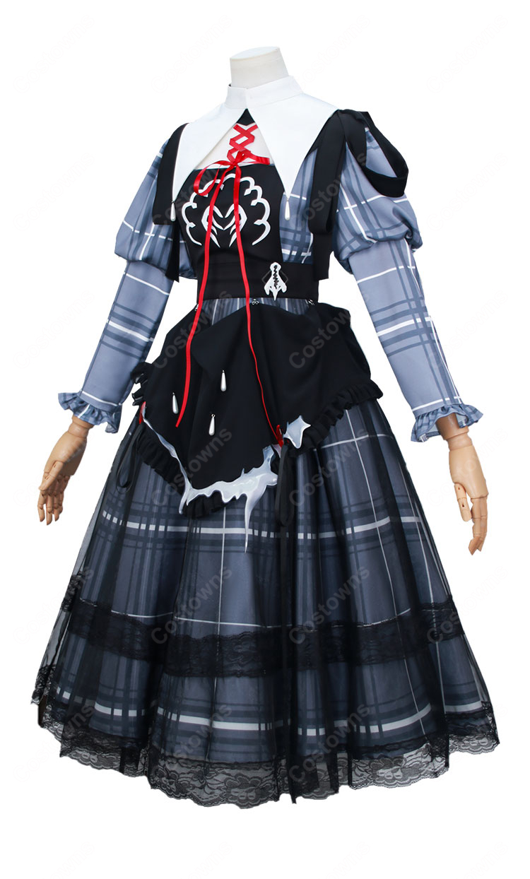 無期迷途 ルミナ コスプレ衣装 取り調べ 温泉旅館制服 セット 小道具付き Path to Nowhere コスチューム 仮装 イベント 撮影会-3