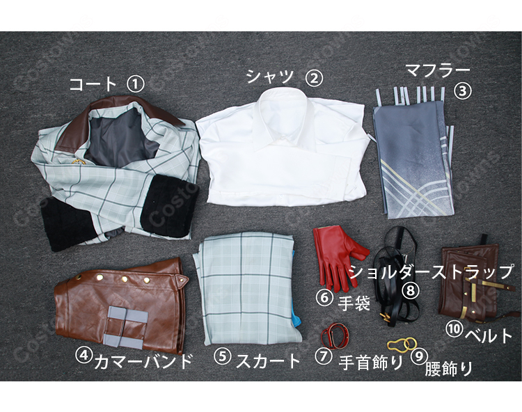 無期迷途 ヒルダ コスプレ衣装 旧時代の学者 仮装 セット Path to Nowhere コスチューム 撮影会 イベント 豪華10点セット-6