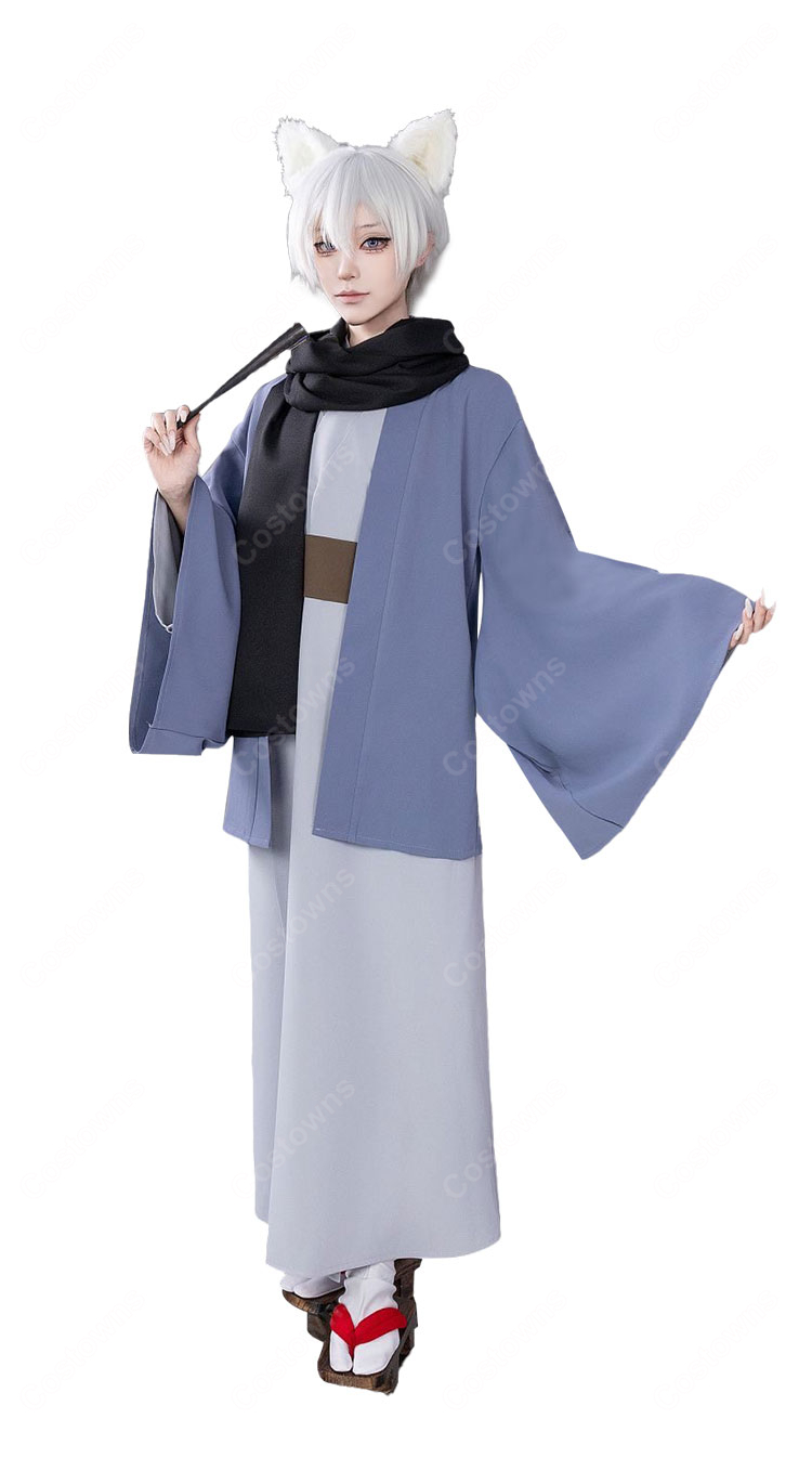 神様はじめました 巴衛 コスプレ衣装 野狐 和装 着物 フルセット コスチューム 高品質 豪華版-3