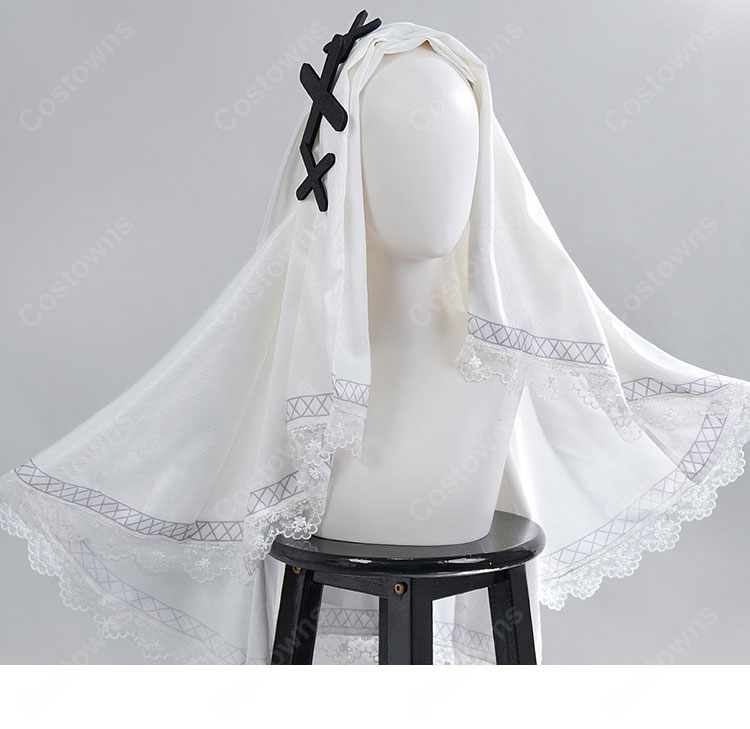 魔法少女にあこがれて 氷上メルル コスプレ衣装 囚人番号670 シスター服 私服 コスチューム 豪華セット-6