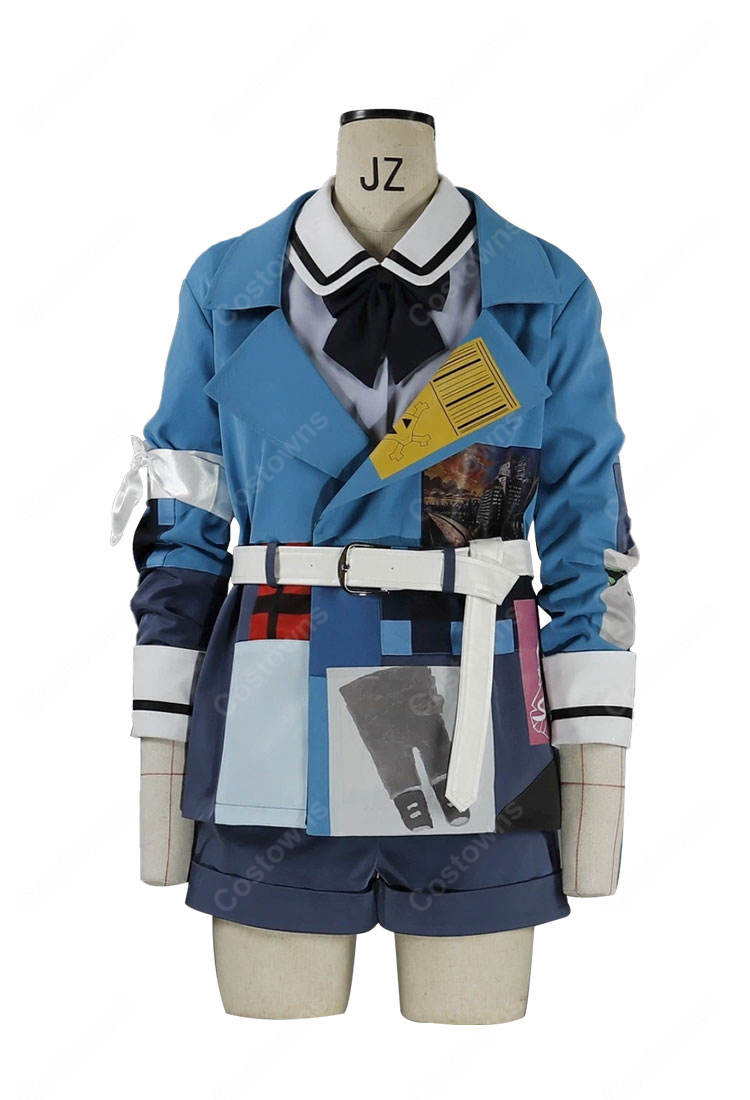 ガールズバンドクライ 井芹仁菜 コスプレ衣装 運命の華 Ver. トゲナシトゲアリ ステージ衣装 ブルー フルセット-2