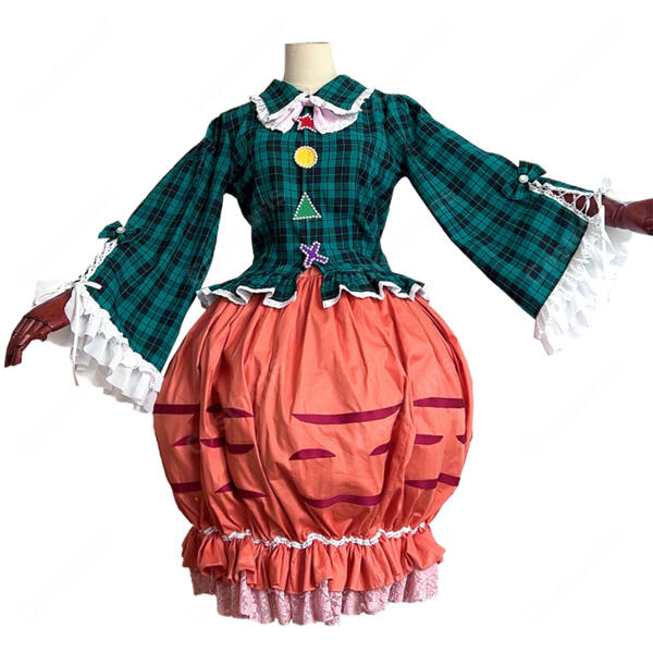 東方Project 秦こころ コスプレ衣装 二次創作 アレンジ衣装 かわいい 豪華セット オーダメイド可元の画像