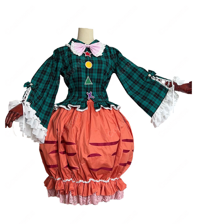 東方Project 秦こころ コスプレ衣装 二次創作 アレンジ衣装 かわいい 豪華セット-1