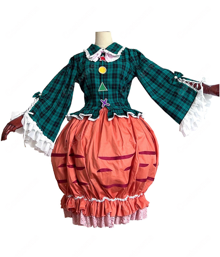 東方Project 秦こころ コスプレ衣装 二次創作 アレンジ衣装 かわいい 豪華セット-2