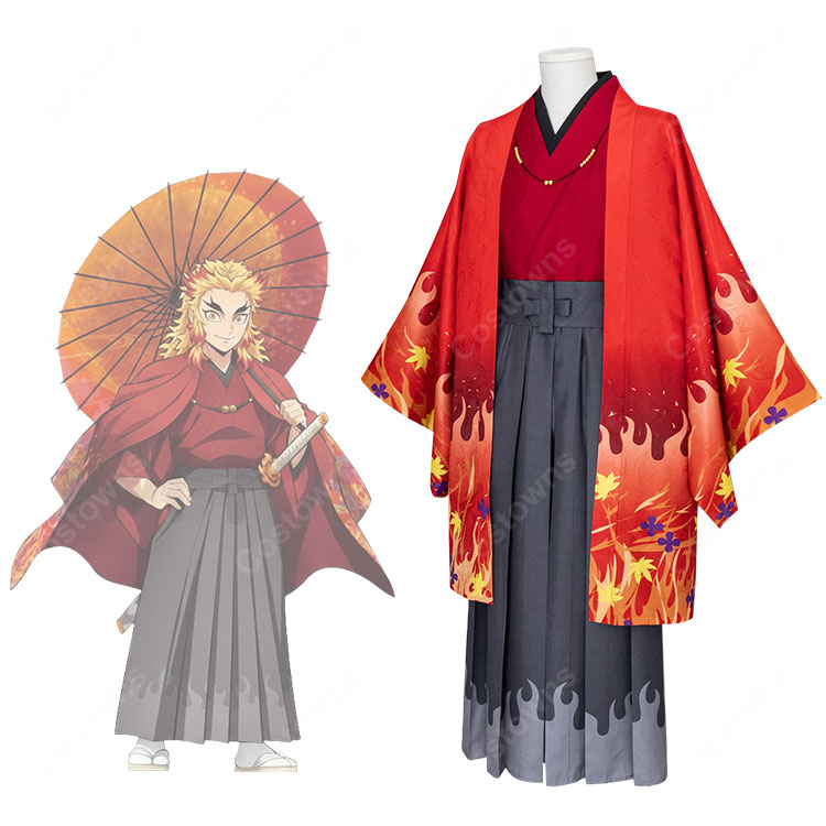 鬼滅の刃 煉󠄁獄杏寿郎 コスプレ衣装 京まふ2021 和装-1