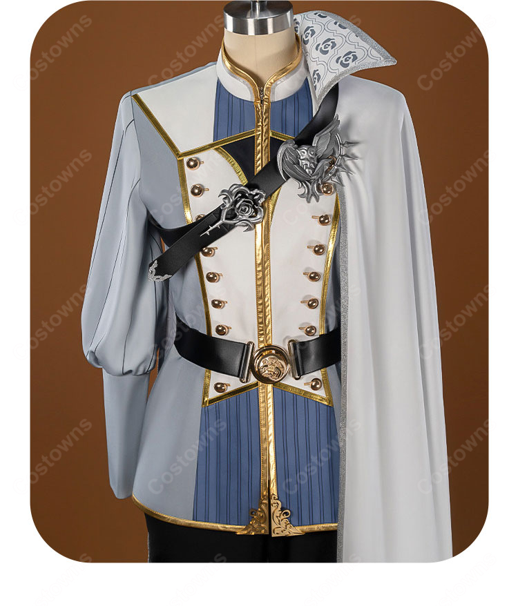 ディズニー ツイステッドワンダーランド シルバー  夜明けの甲冑 コスプレ衣装-15