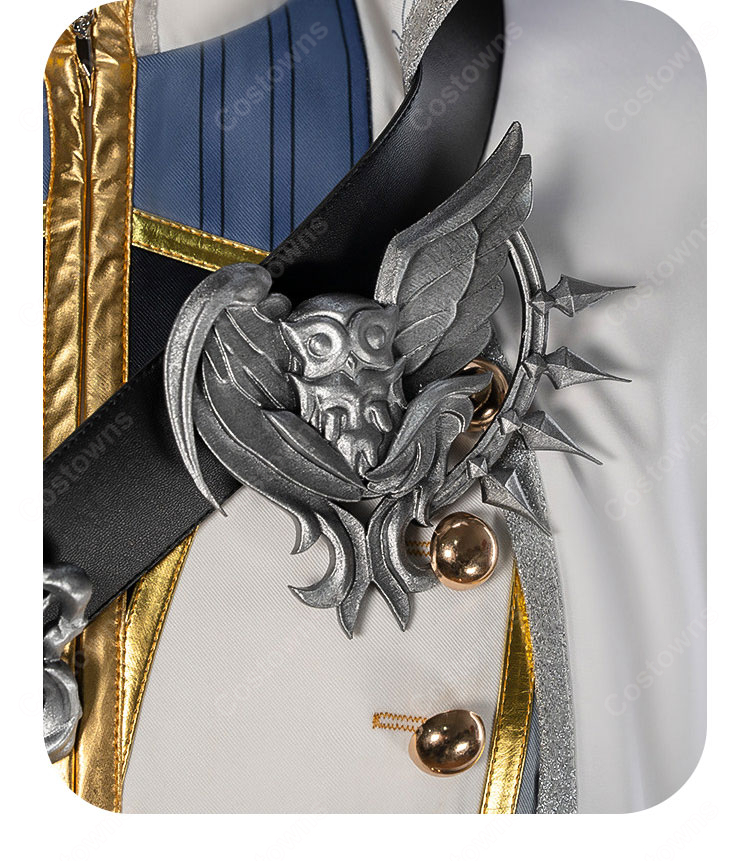 ディズニー ツイステッドワンダーランド シルバー  夜明けの甲冑 コスプレ衣装-8