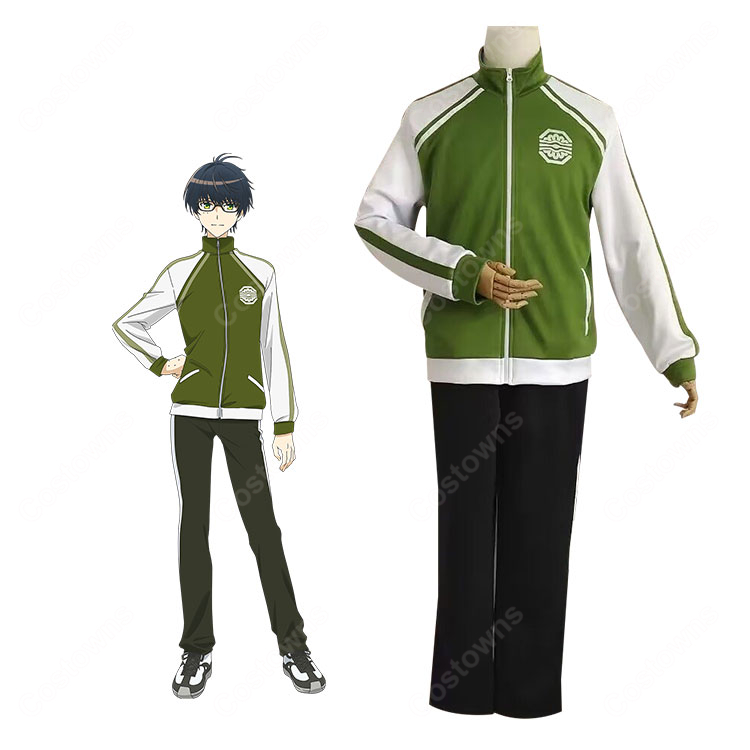 特「刀剣乱舞-花丸-」〜雪月華〜 篭手切江 コスプレ衣装 内番衣装 ジャージ-1