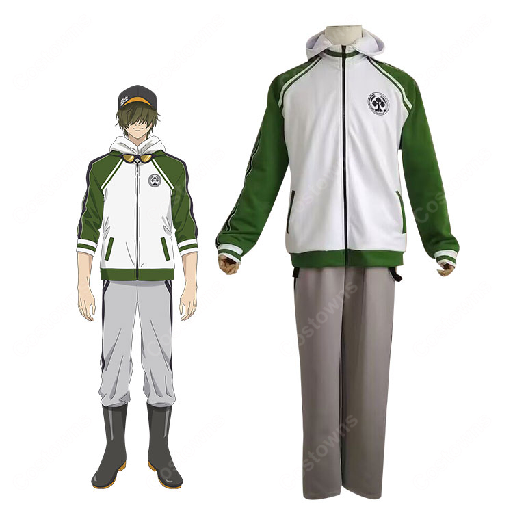 特「刀剣乱舞-花丸-」〜雪月華〜 桑名江 コスプレ衣装 内番衣装 ジャージ-1