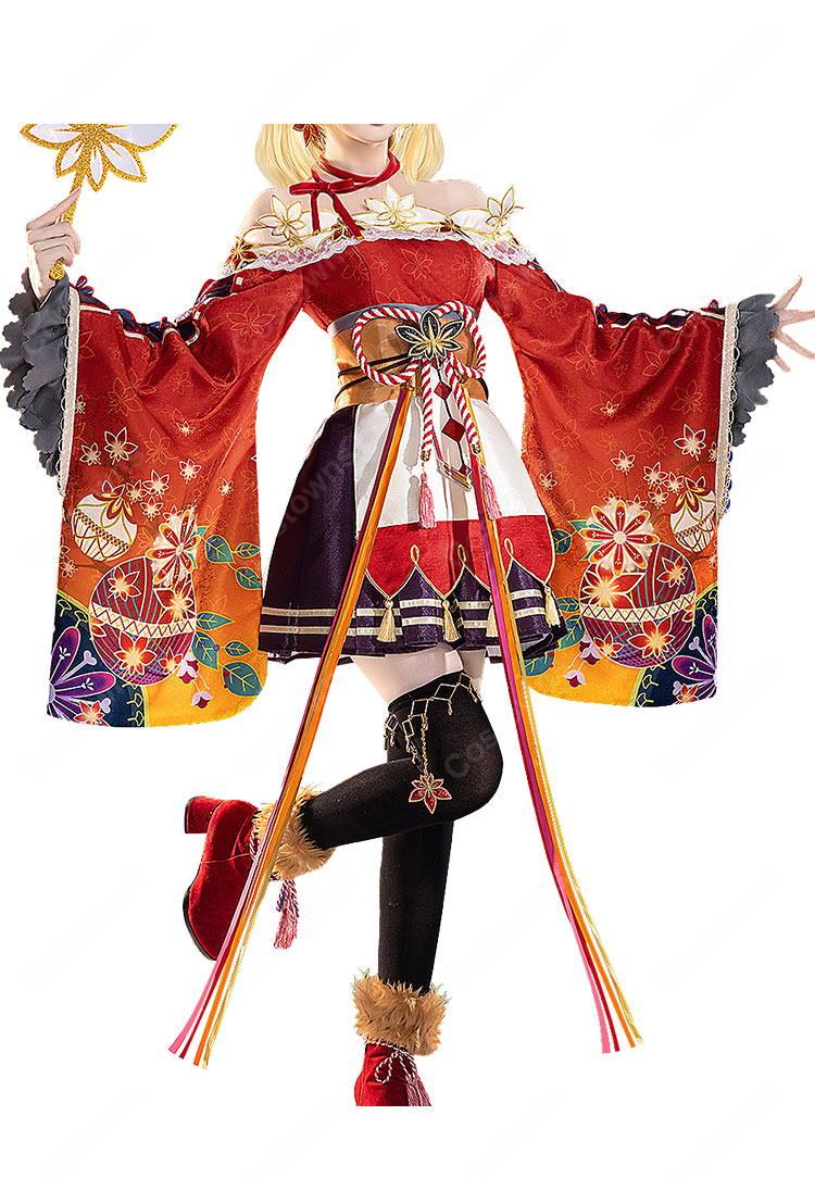 ラブライブ！スクフェス 紅葉狩り編 冬が訪れるまで 小原鞠莉 コスプレ衣装-2