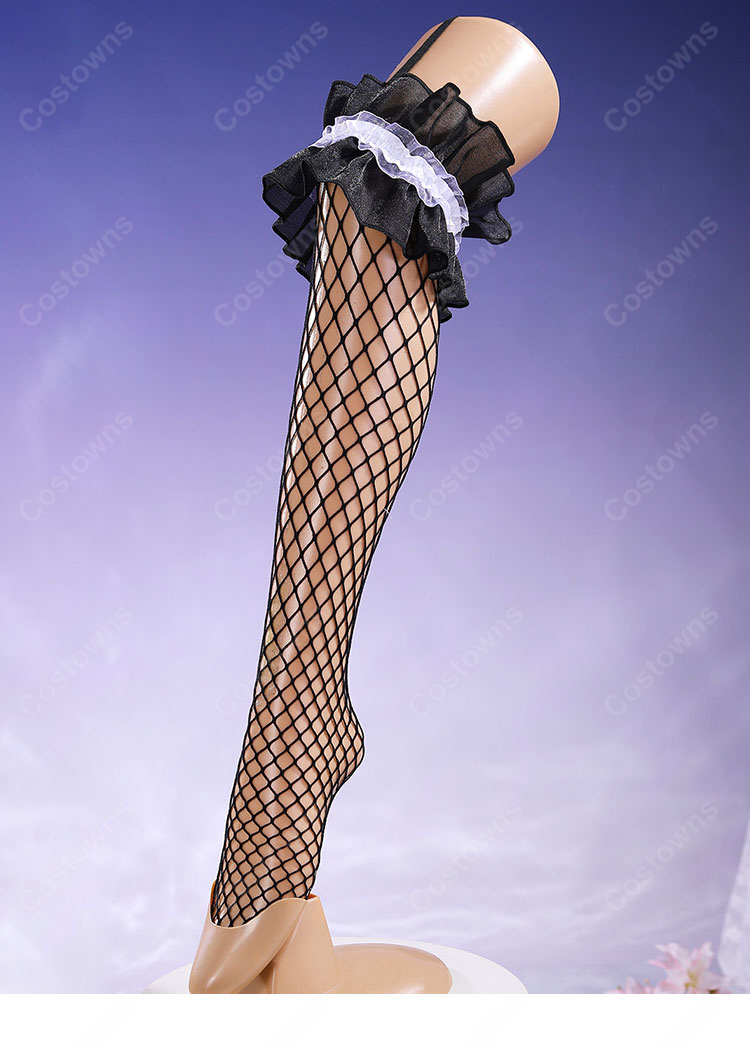 にじさんじ エナー・アールウェット コスプレ衣装 ゴスロリメイド服-12