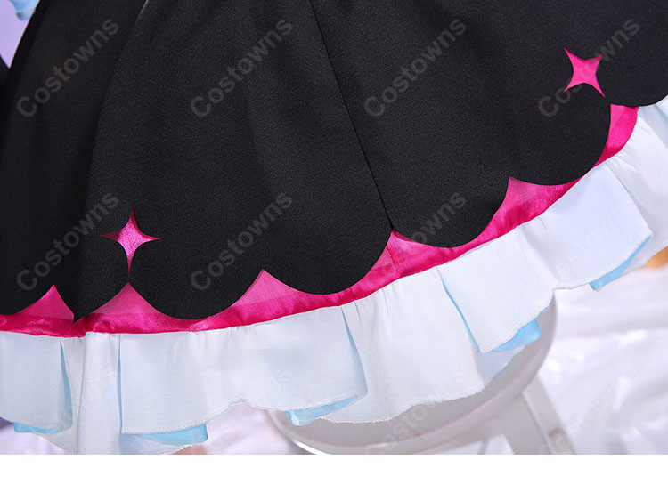 にじさんじ エナー・アールウェット コスプレ衣装 ゴスロリメイド服-9