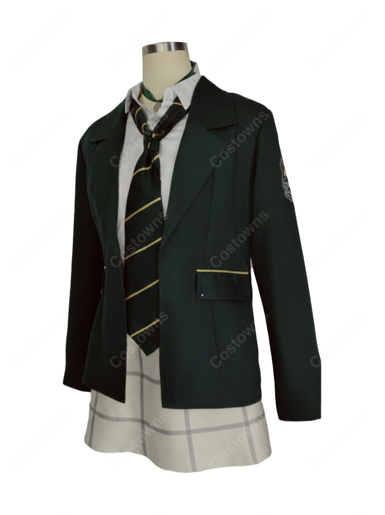 ブルーアーカイブ 若狭フユ コスプレ衣装 ワイルドハント芸術学院 制服セット-3