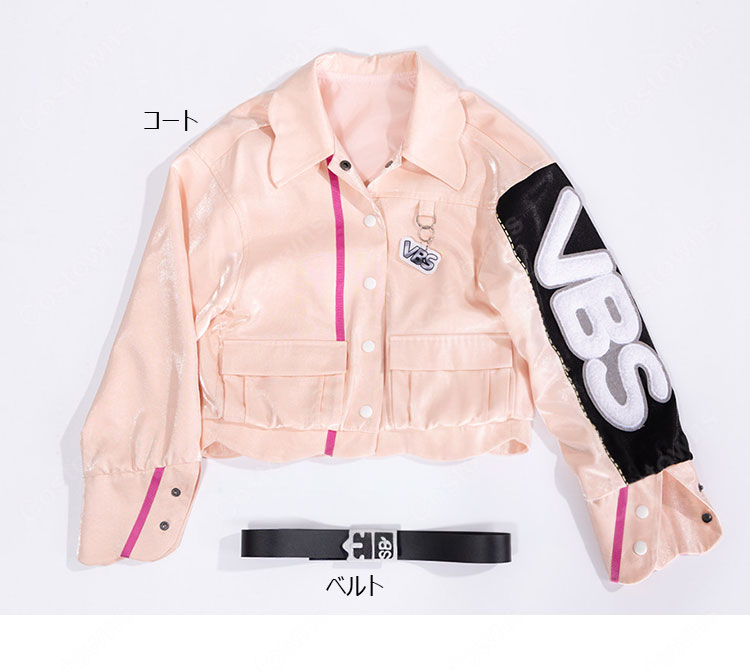 プロジェクトセカイ カラフルステージ！ feat. 初音ミク 事前準備は万全に 小豆沢こはね Confidence suit コスプレ衣装 Vivid BAD SQUAD ステージ衣装-12