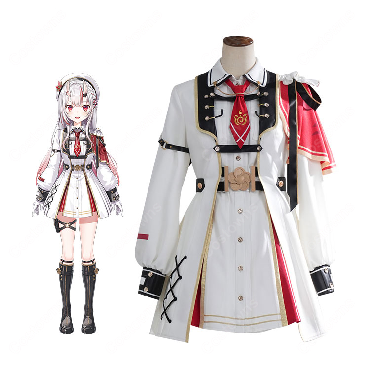 hololive ホロライブ  百鬼あやめ コスプレ衣装 VTuber 2期生 新衣装 軍服-1