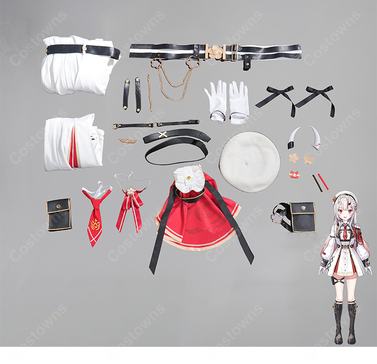 hololive ホロライブ  百鬼あやめ コスプレ衣装 VTuber 2期生 新衣装 軍服-21