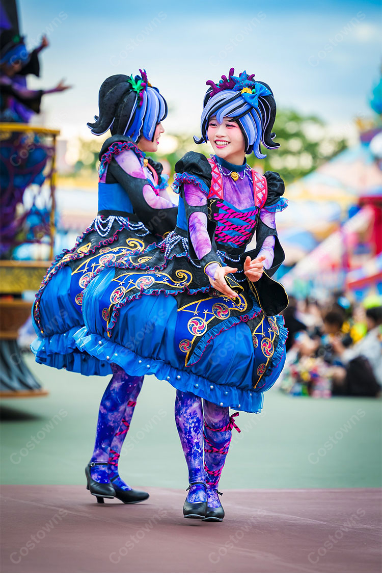 ザ・ヴィランズ・ハロウィーン Into the Frenzy クラゲダンサー コスプレ靴 Dハロ 仮装 パレード再現 シューズ 演出服|オーダーメイド対応 COSTOWNS-1