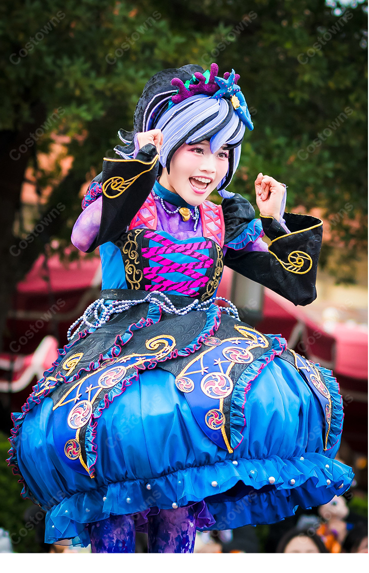 ザ・ヴィランズ・ハロウィーン Into the Frenzy クラゲダンサー コスプレウィッグ Dハロ 仮装 パレード再現 耐熱 高品質|コスプレ通販 COSTOWNS-3