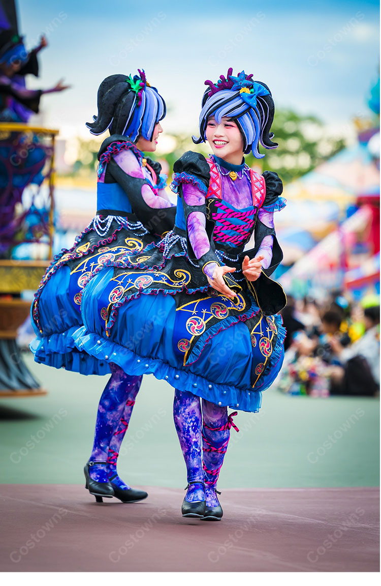 ザ・ヴィランズ・ハロウィーン Into the Frenzy クラゲダンサー コスプレウィッグ Dハロ 仮装 パレード再現 耐熱 高品質|コスプレ通販 COSTOWNS-1