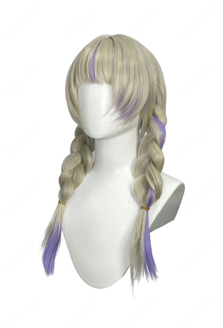 ホロライブ 轟はじめ コスプレウィッグ 正月衣装 ReGLOSS VTuber かつら 耐熱 高品質 自然 ネット付き 変装 撮影用 イベント|COSTOWNS-4