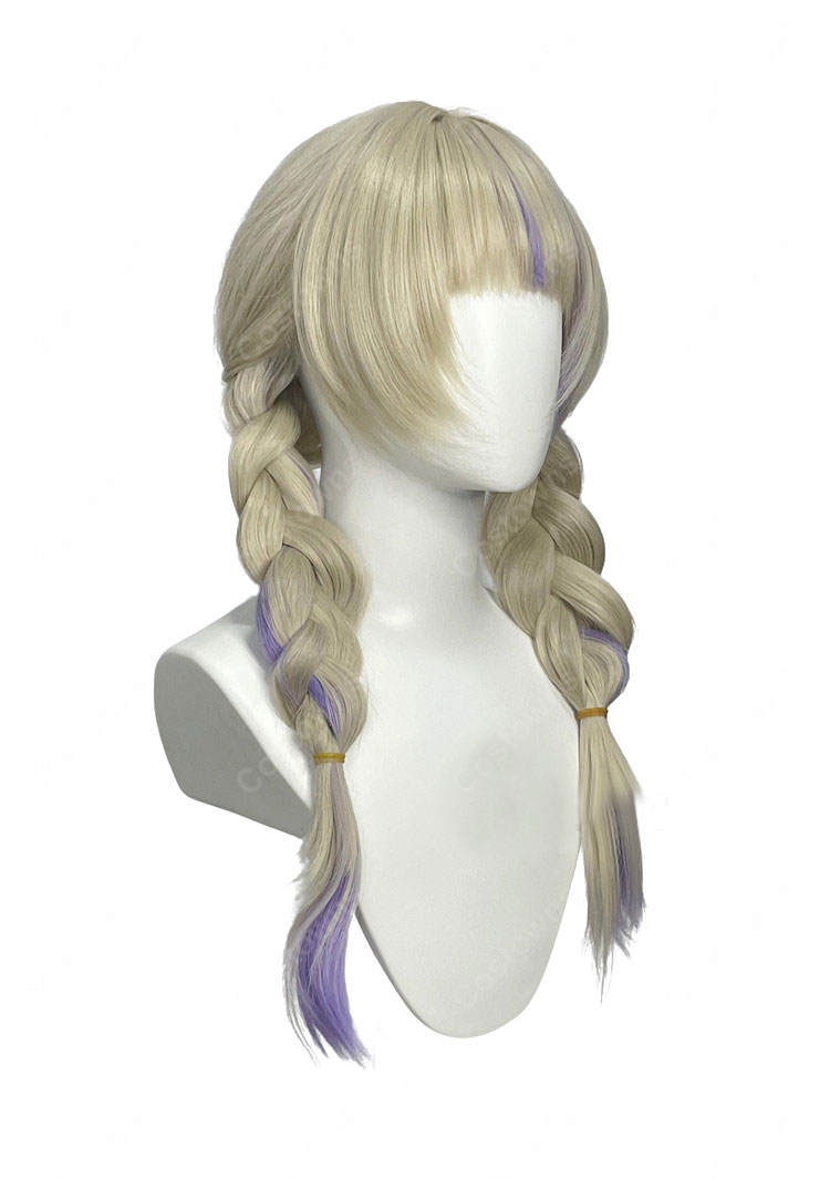 ホロライブ 轟はじめ コスプレウィッグ 正月衣装 ReGLOSS VTuber かつら 耐熱 高品質 自然 ネット付き 変装 撮影用 イベント|COSTOWNS-3